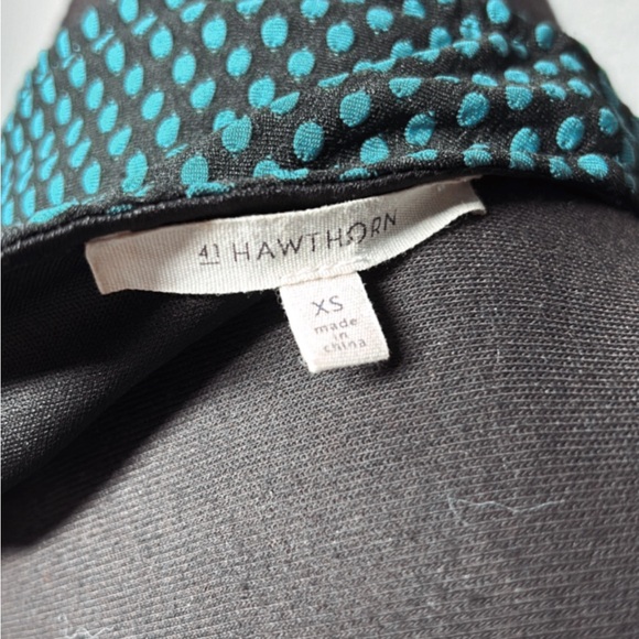 41 Hawthorn Blue and Black Patterned Midi Dress - Picture 7 of 7